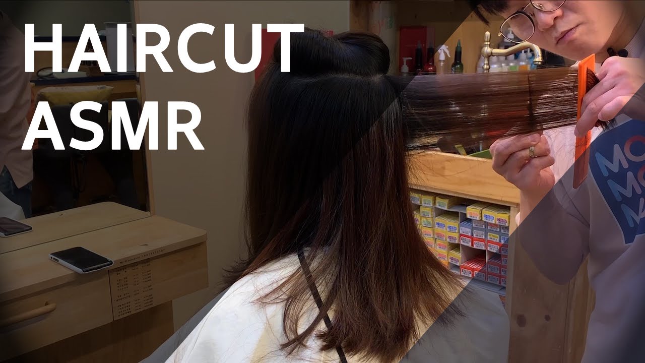 ASMR hair play. hair cut play [ASMR Hair cut]