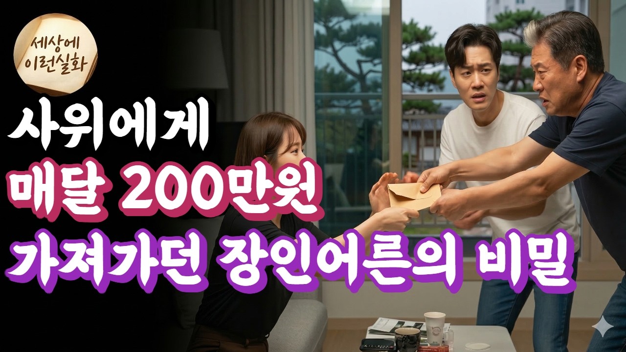 사위에게 매달 200만원씩 요구하던 장인어른, 천만원 넘어가자 상황이 뒤집혔습니다ㅣ사이다사연ㅣ가족이야기ㅣ실화사연ㅣ가족사연ㅣ인생이야기ㅣ장인어른이야기ㅣ사위이야기ㅣ라디오사연