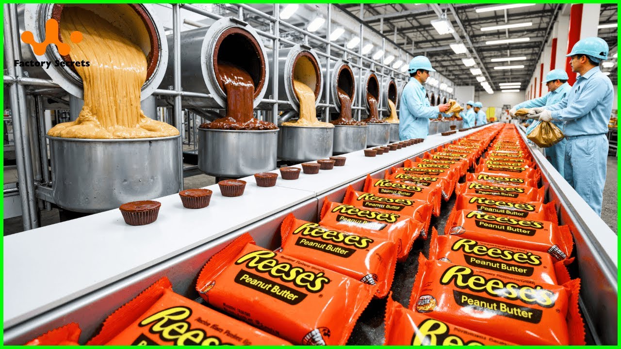 How REESE’S Peanut Butter Cups Are Made – The $3 Billion Candy Factory Tour
