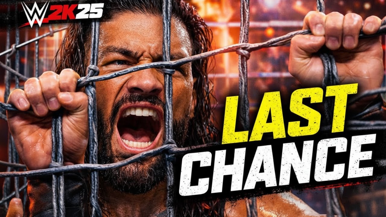 If Roman Loses… It’s OVER 💔 | Steel Cage Match | WWE 2K25