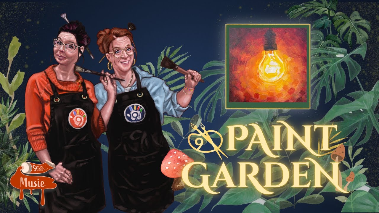 Paint Garden Live - Impressionistic Light Bulb Level 1 - Step 1