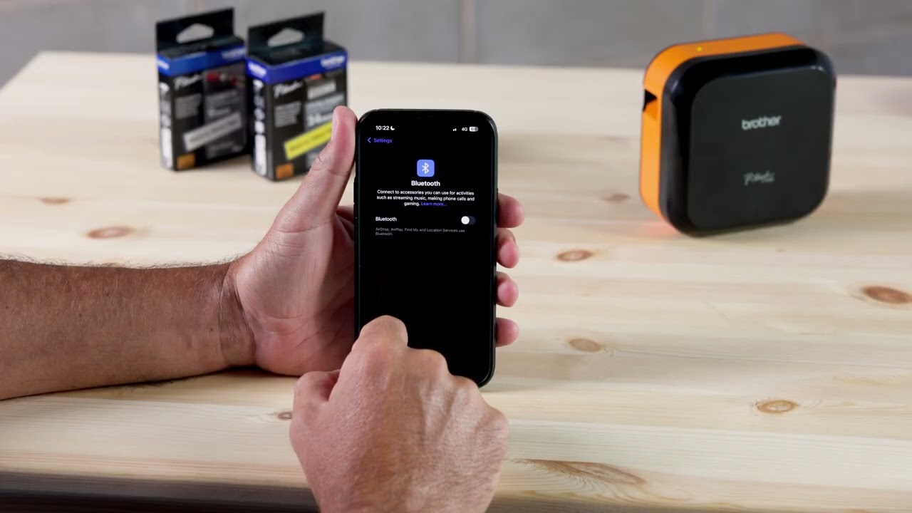How to download and connect to the Brother Pro Label Tool App using PT-E720BT Labelling Machine