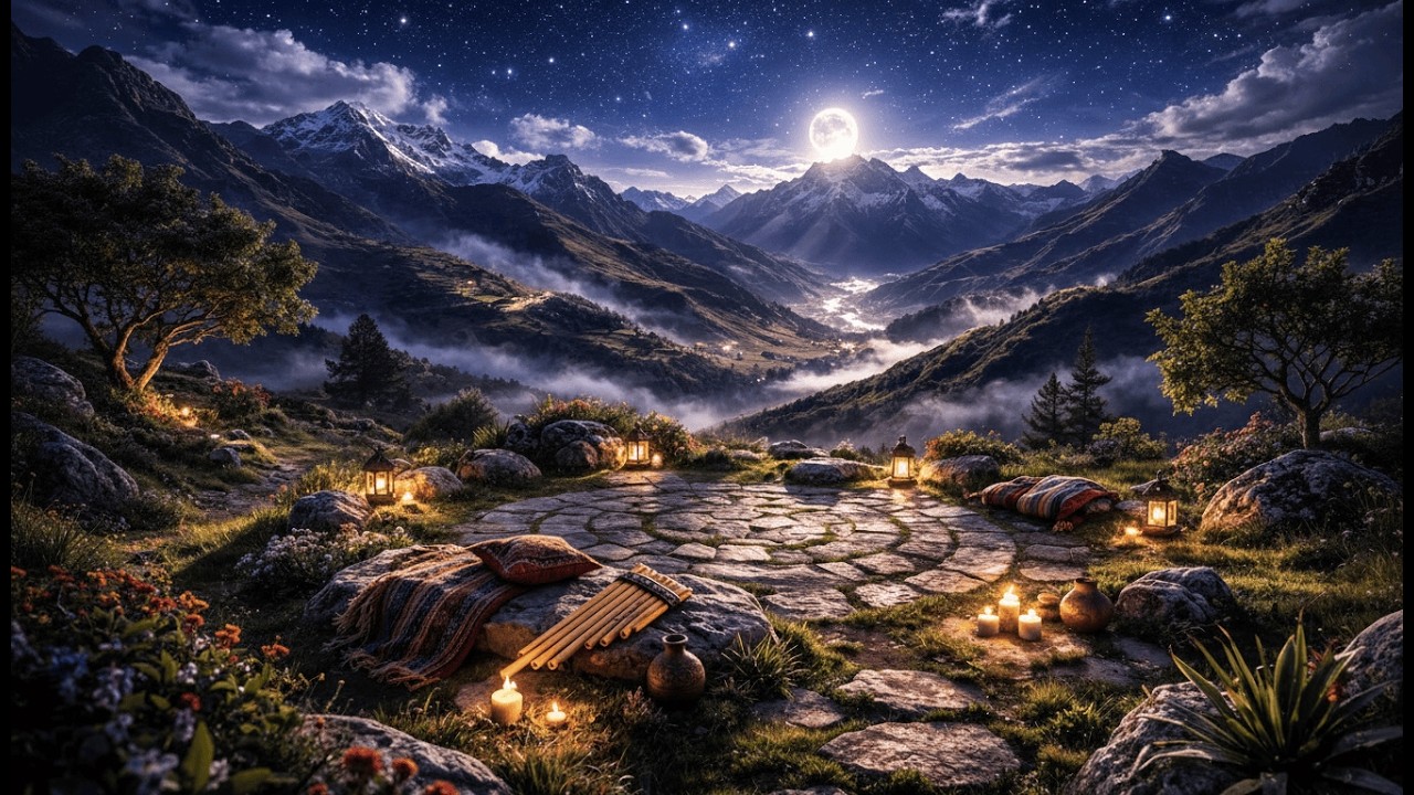 Fall Asleep Peaceful || Gentle Andean Pan Flute Sleep Music 432Hz 🌿