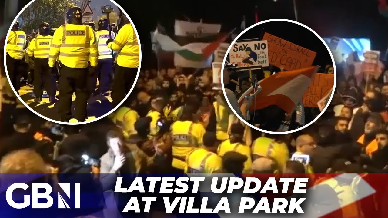 Latest update: SIX ARRESTED at Aston Villa protest over Tel Aviv Maccabi match in Birmingham