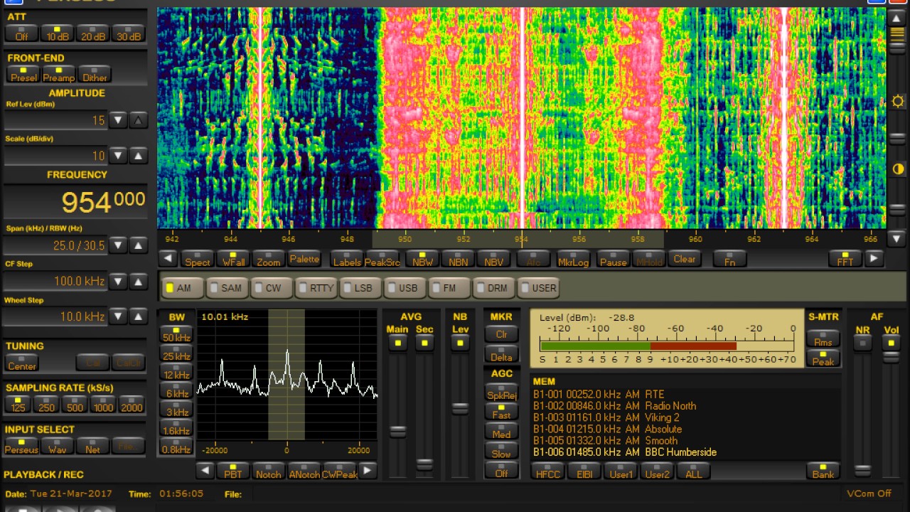 Test tones on 954khz, Czech Republic