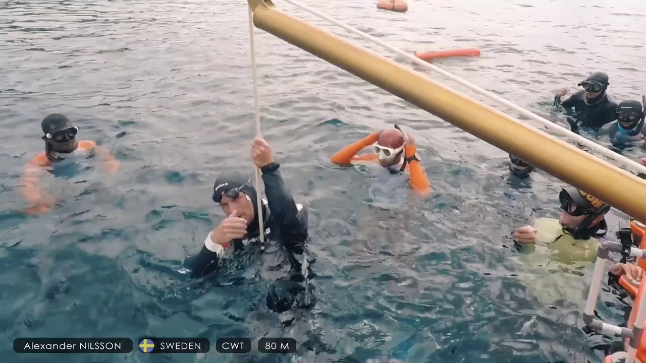 Alexander Nilsson 80 meters freedive