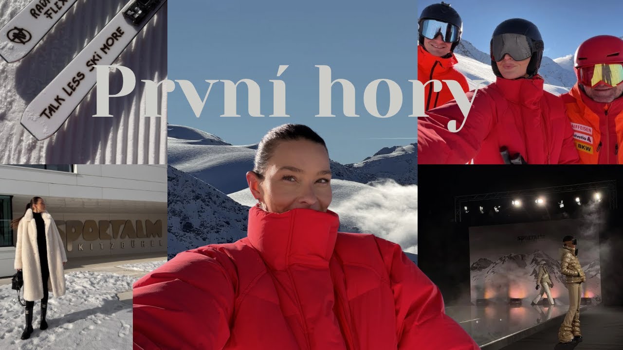 První hory🏔️⛷️přehlídka Sportalm. výlet s bráchou, první lyžovačka, skitest v Itálii