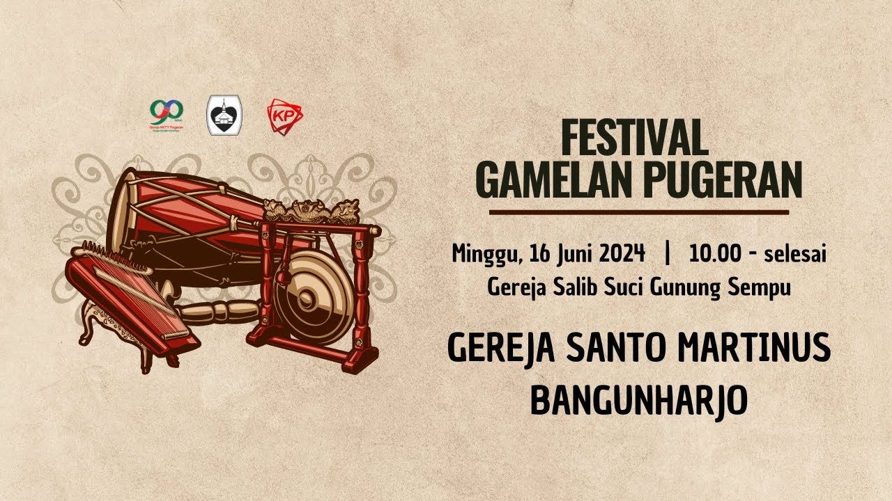 Festival Gamelan HKTY Pugeran Tahun 2024 - Gereja Santo Martinus Bangunharjo