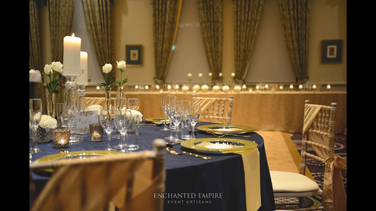 Navy and Gold Wedding Theme, styled by Enchanted Empire, Event Artisans