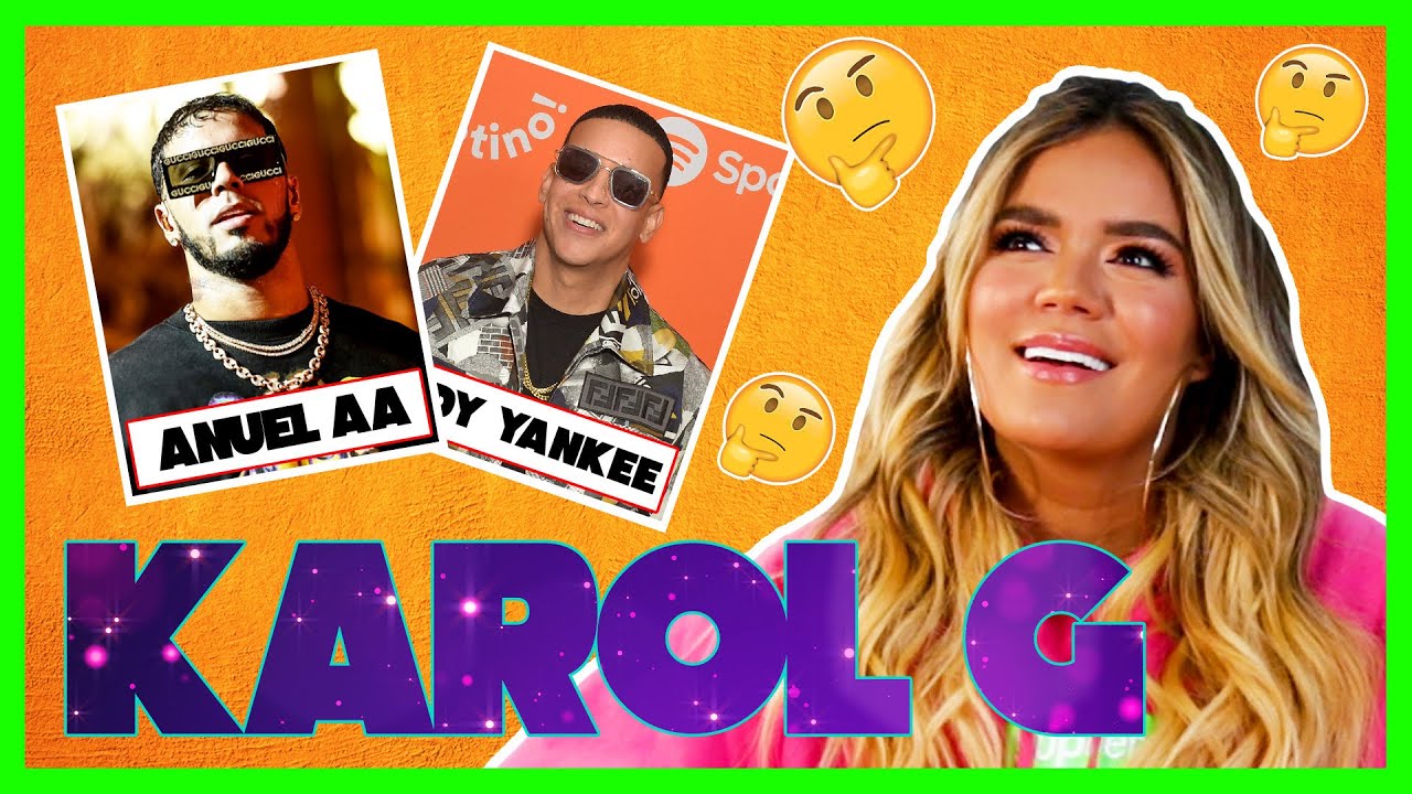 Karol G juega memoria mientras contesta preguntas de su vida, Anuel Aa, Bad Bunny y más