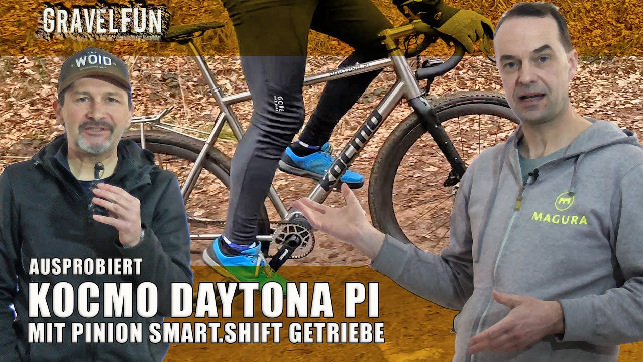 AUSPROBIERT: KOCMO DAYTONA PI Gravelbike mit PINION SMART.SHIFT Getriebe