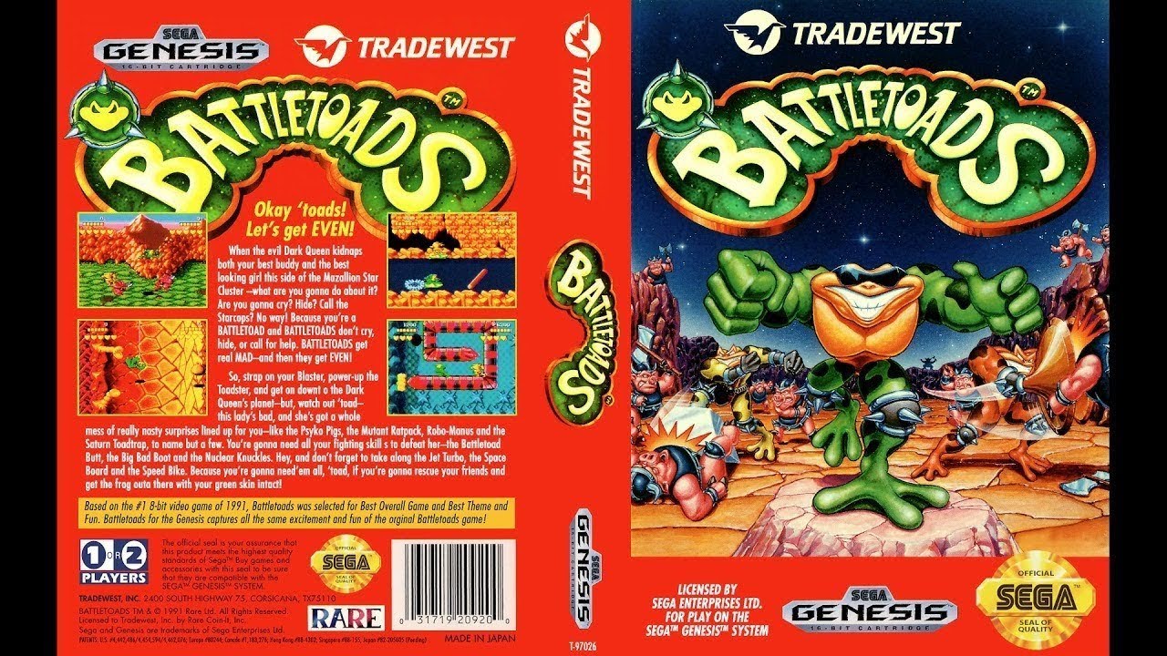 Battletoads .(RUS)(SEGA). Прохождение.