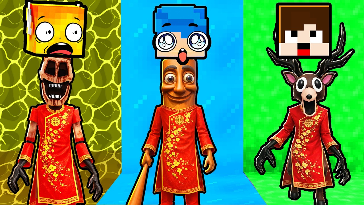Trốn Tìm Quái Vật Tết Trong Minecraft