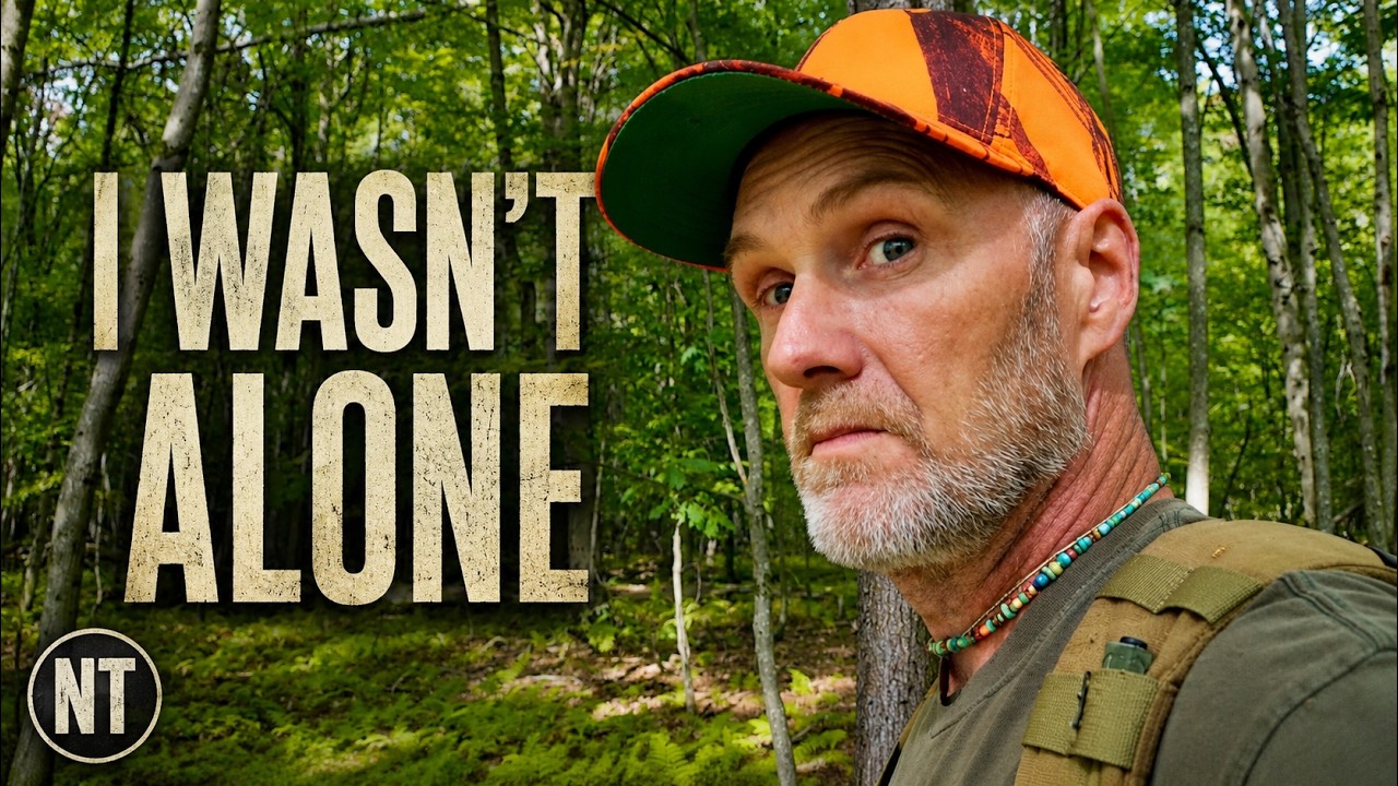 There was somebody else out in the woods today while I was metal detecting