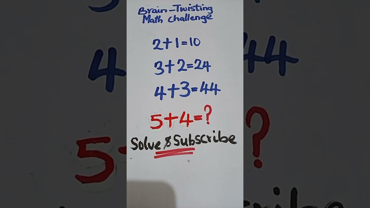 Brain Teaser For Smartminds Math3CF #math#iqquiz#live#mathematics#braintest#iqtest#shorts#quiz#maths
