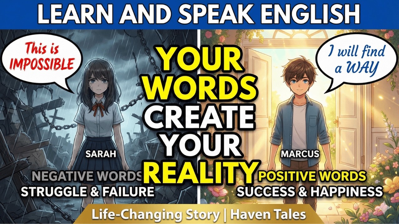 The Two Speakers: How Your Words Create Your Reality | Learn English | Haven Tales