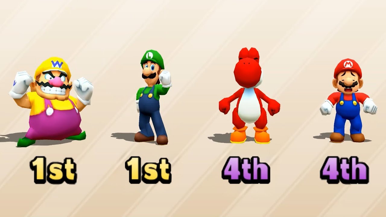Mario Party The Top 100: Original Minigames (Wario vs Yoshi vs Luigi vs Mario)