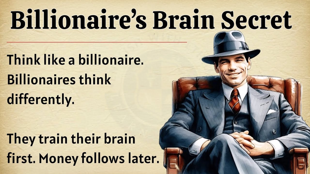 Billionaire’s Brain Secret | Motivational Video 🔥 | Graded Reader ✅️