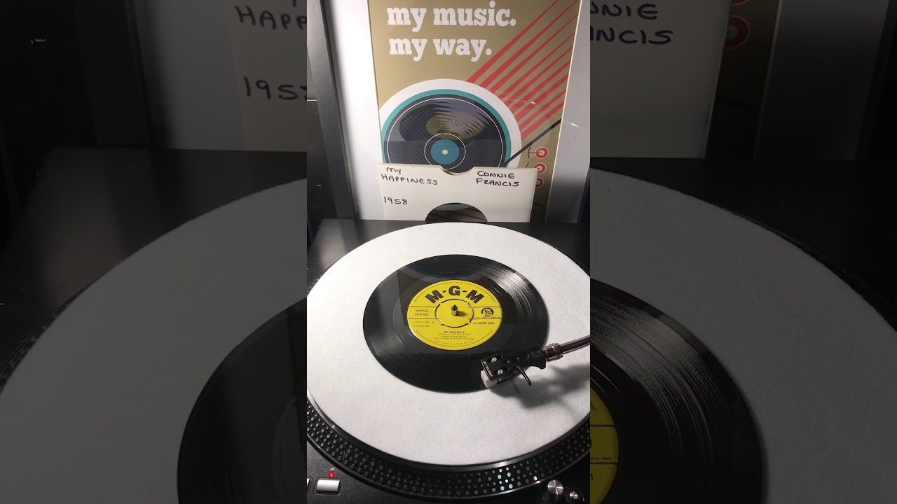 Connie Francis- My Happiness ( Vinyl 45 ) From 1958 .