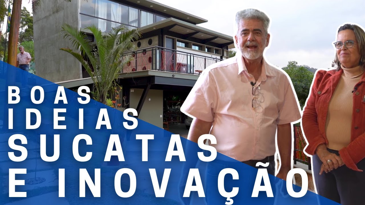 Casa feita de descartes e sucatas, cheia de ideias de arquitetura para inovar