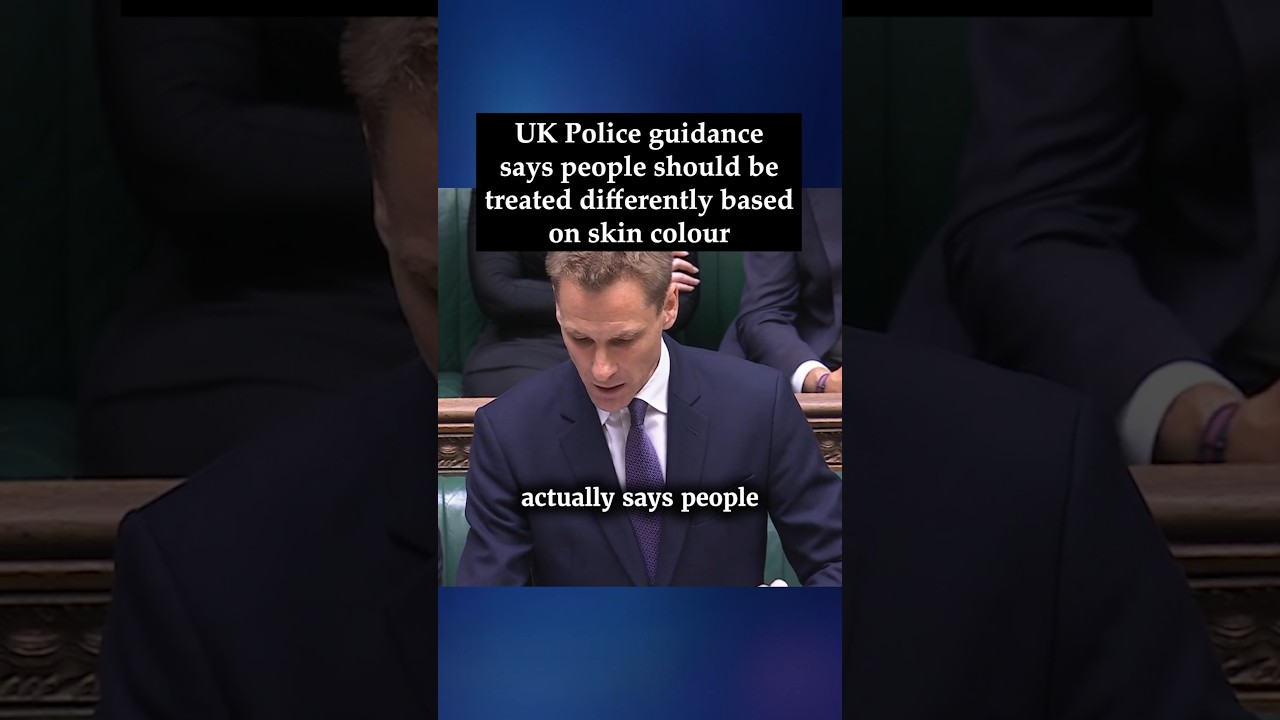 UK Police guidance says people should be treated differently based on race. #ukpolitics #policing