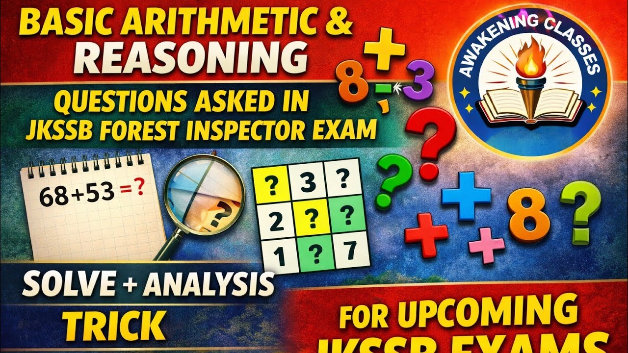 Reasoning l Quant l Previous year question l JKSSB l