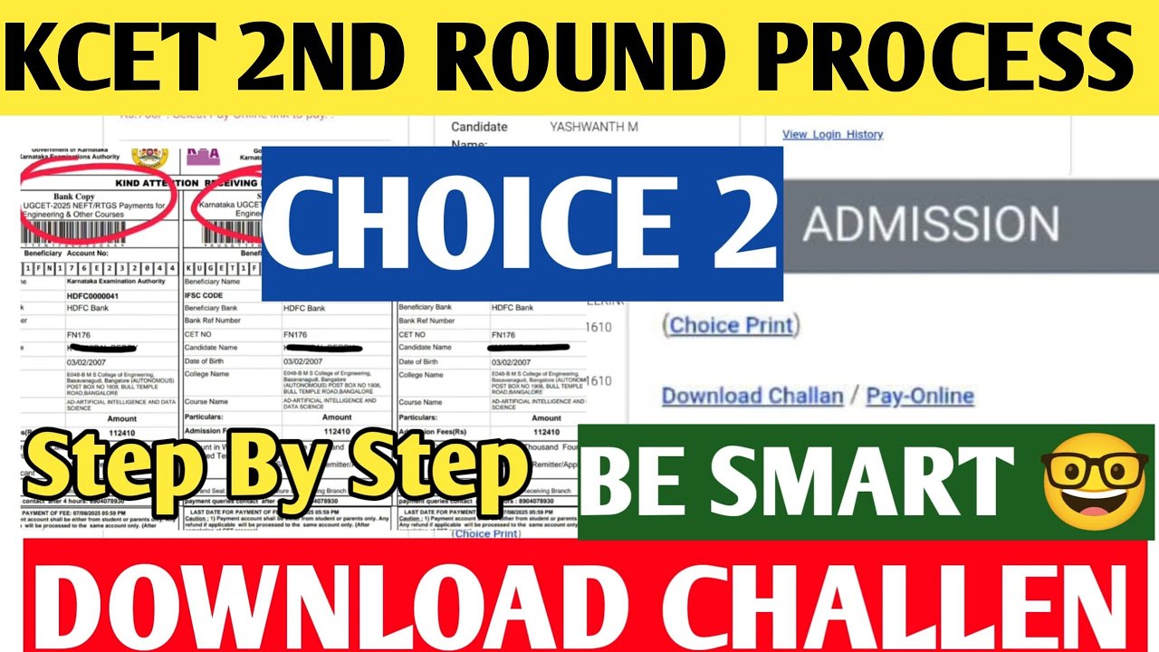 CHOICE 2 LIVE DEMO 🚨 | KCET 2025 2nd Round | Choice 2 Explained step by step Clearly #Kcet #Kea2025