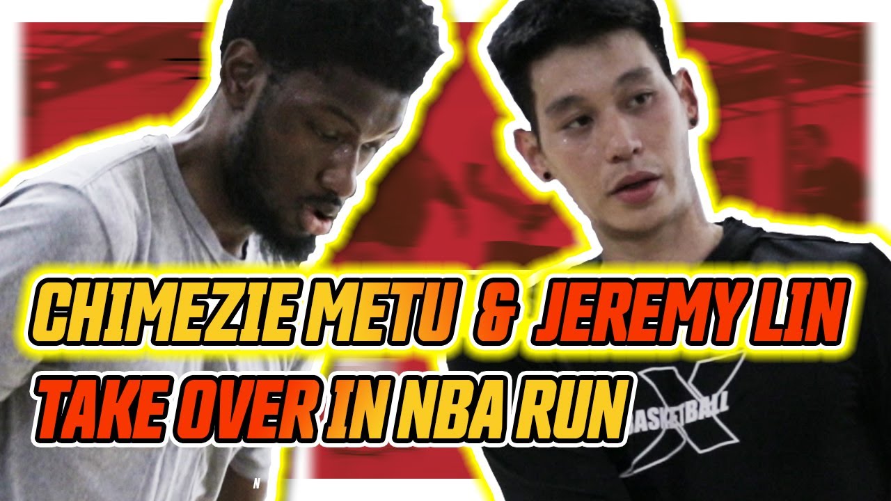 NBA Champion Jeremy Lin & SPURS Chimezie Metu DOMINATE *NBA* open run hosted by @Theguardwhisperer