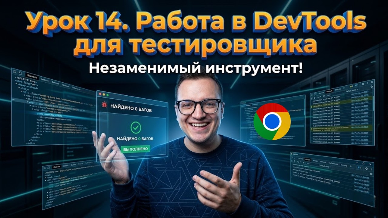 Тестировщик с нуля / Урок 14. Что такое DevTools для тестировщика? Инструменты разработчика Chrome