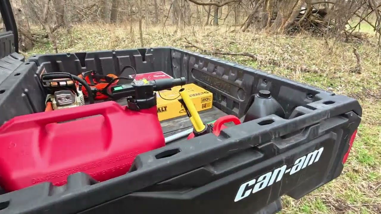 First time crossing our Creek in our Can-Am Defender D8