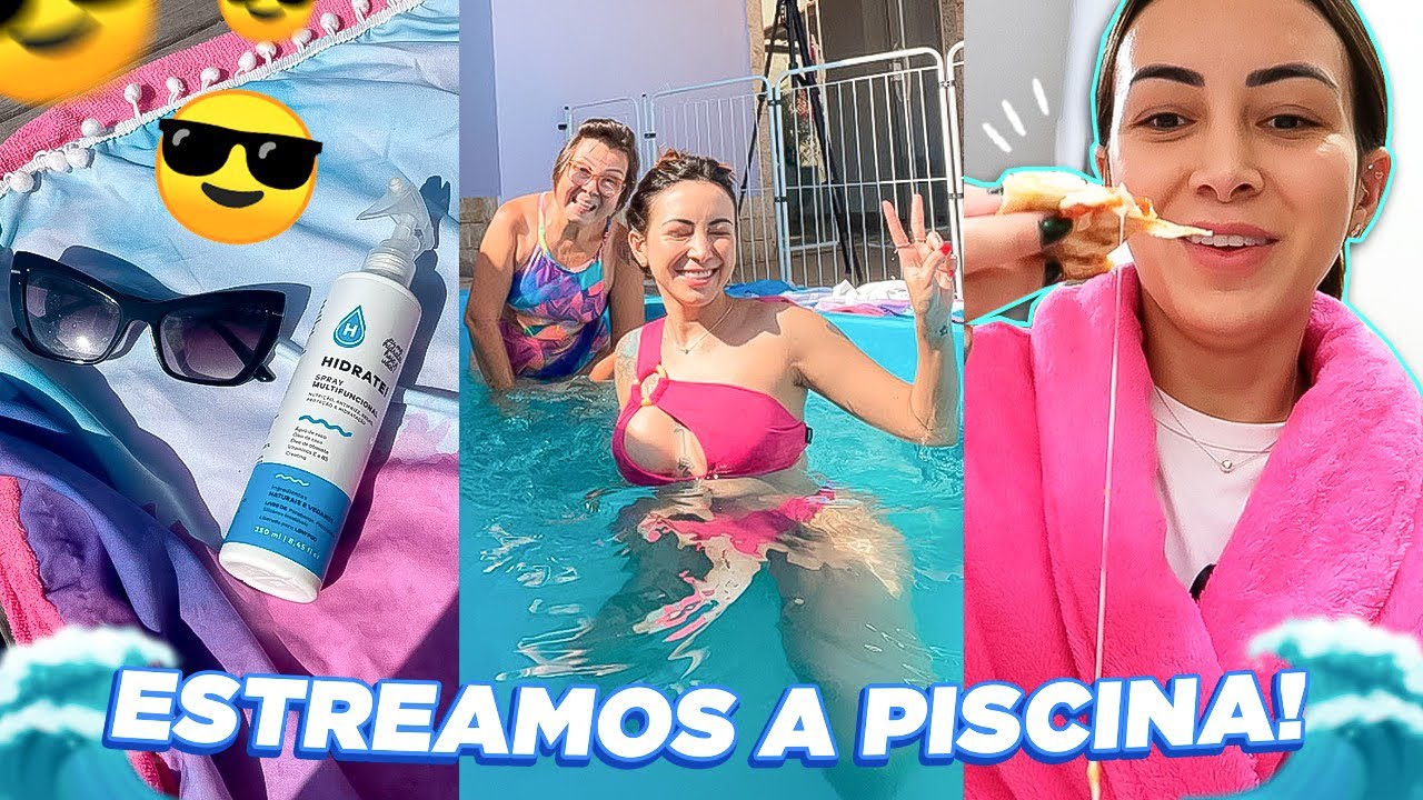 estreamos a piscina e pizza de wrap | VLOG