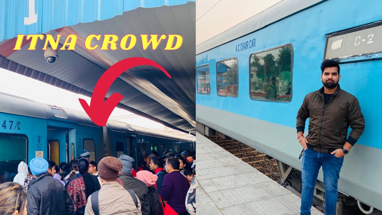12459 New Delhi Amritsar Intercity Express Full Journey !! Itna Crowd Is Train  Me