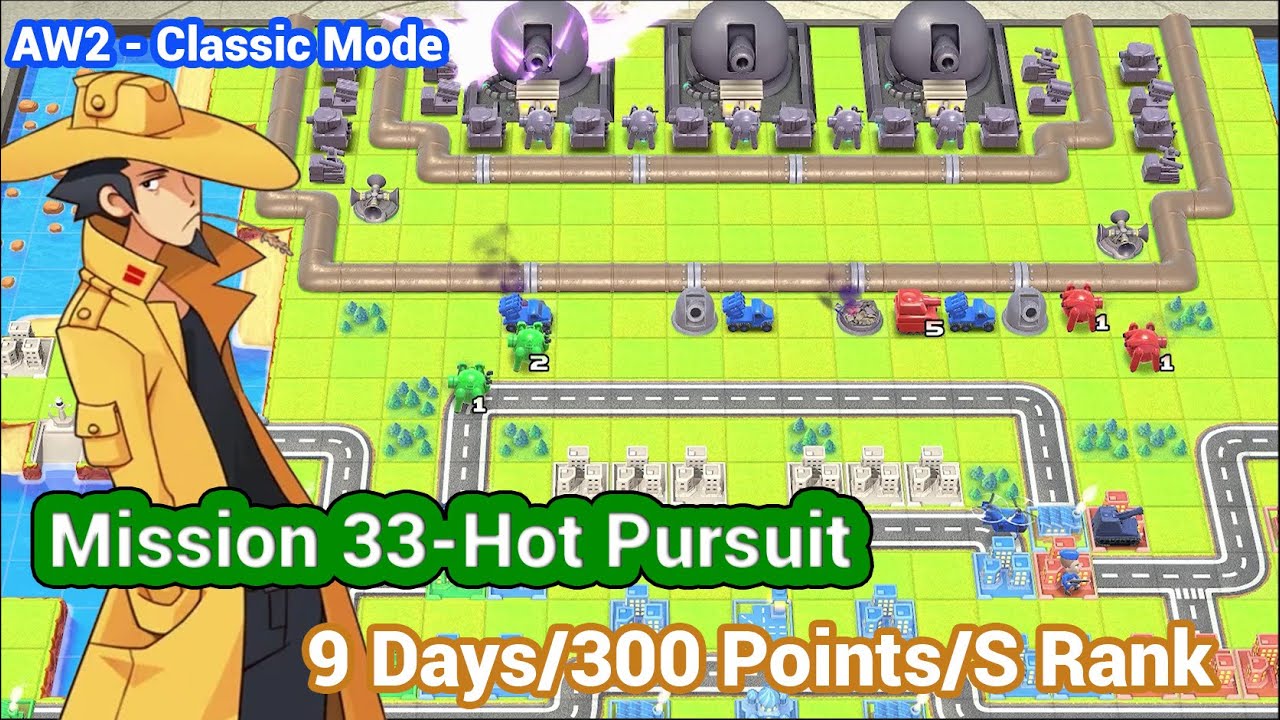 AW2 - Mission 33 - Hot Pursuit Grit - Classic Campaign | Advance War 1+2 Re-boot Camp