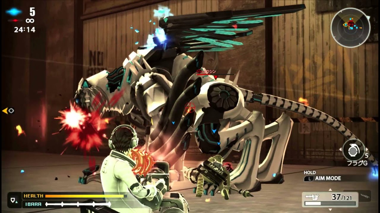 Freedom Wars (Panopticon) Playstation Vita Full Game Boss Fight - Koshin