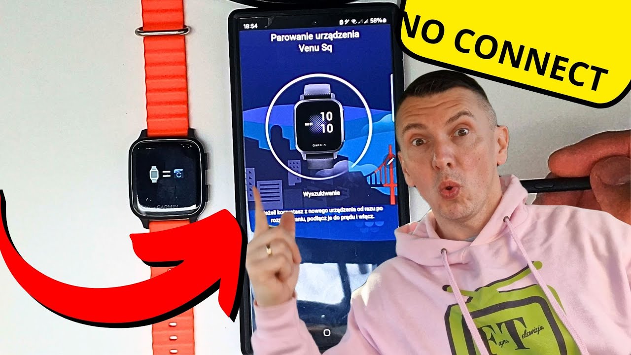 Jak Połączyć Zegarek Z Telefonem? Problem Z Parowaniem Smartwatcha Garmin Venu SQ, FT444