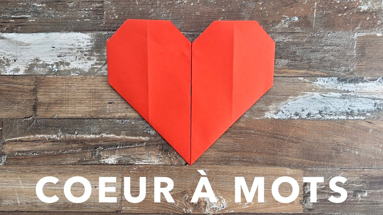 Origami Coeur Facile ❤️ Mots cachés à l'intérieur ❤️ DIY Fête des Mères fête des Pères