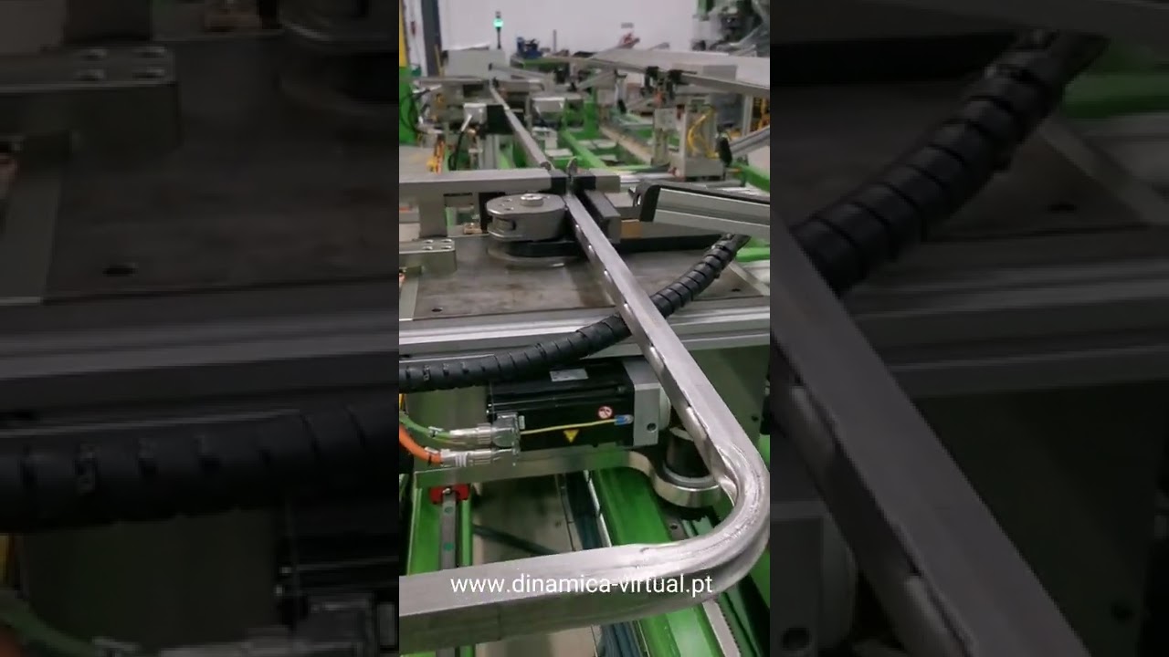 Automatic profile punching and bending machine #shorts