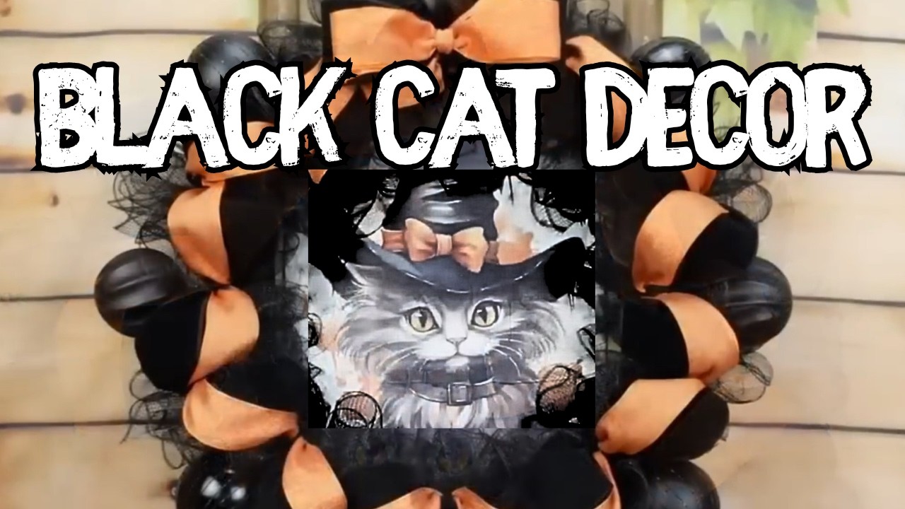 BLACK CAT Halloween Inspiration From Simple Crafts to Wreaths