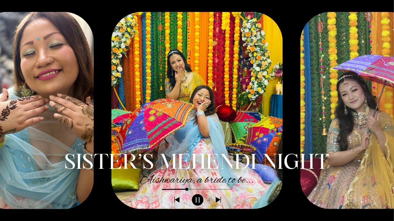 LITTLE SISTER’s MEHENDI CEREMONY VLOG 🌿✨ | FUN MOMENTS & UNLIMITED MASTI 🎉🍾