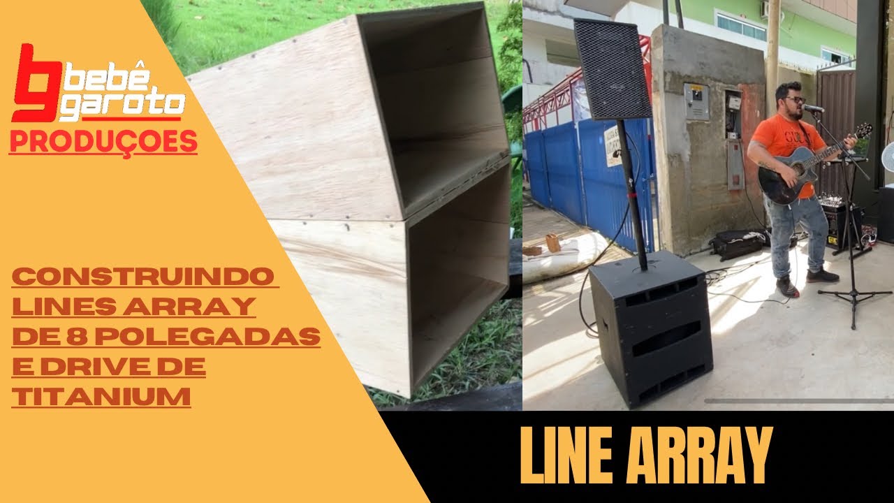 SOM AUTOMOTIVO NO SOM PROFISSIONAL, construindo lines array!!!