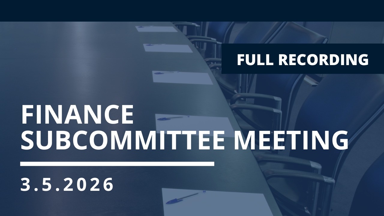 ESS Finance Subcommittee - March 5, 2026