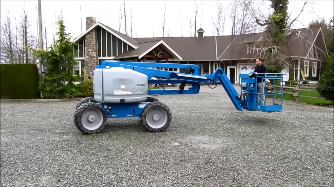 Genie Z45/25J Boom Lift in action