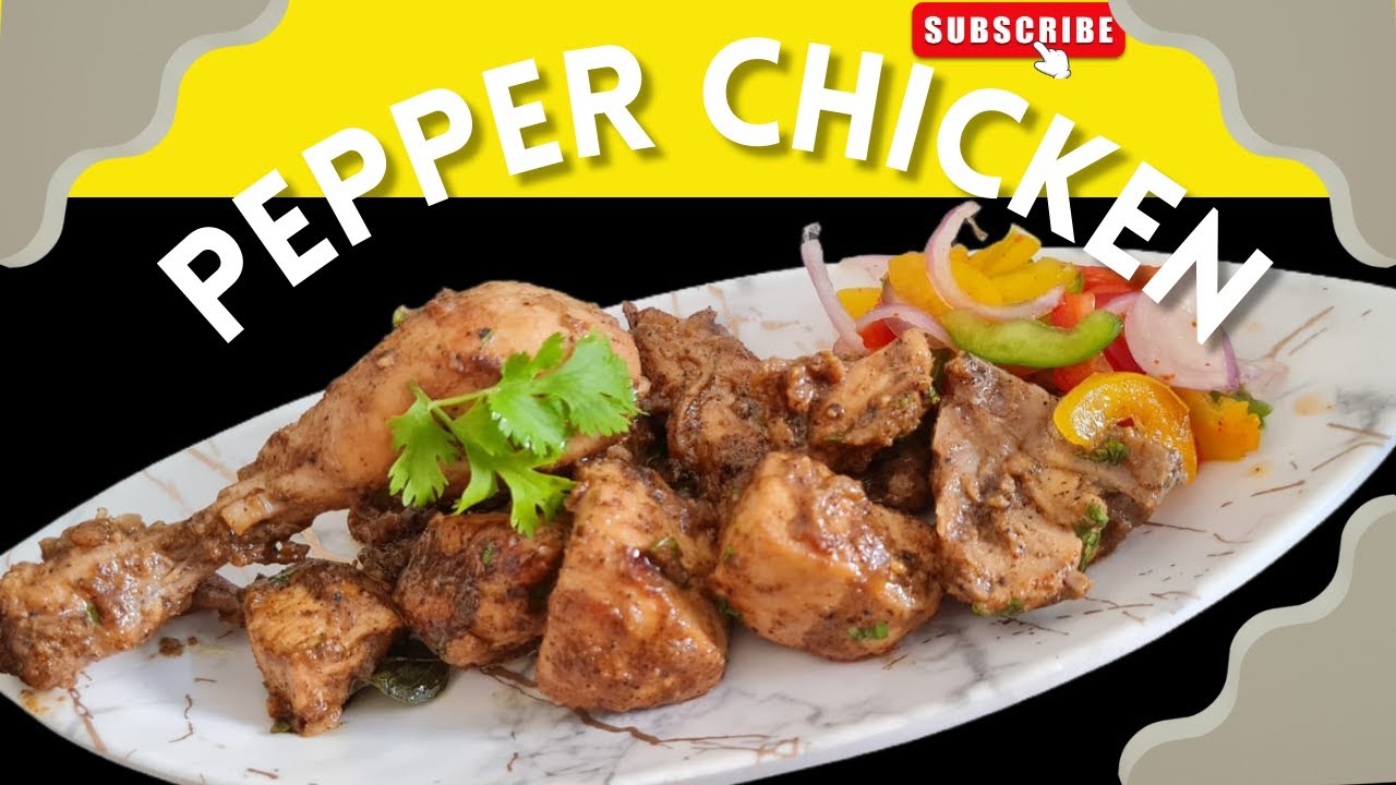 Spicy Pepper Chicken Recipe | Restaurant Style Pepper Chicken at Home | Quick & Easy