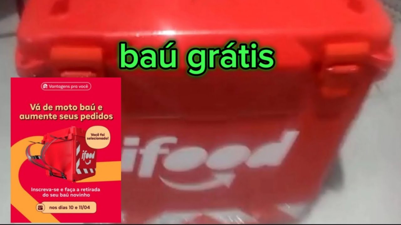 IFOOD DEU UM BAÚ GRÁTIS!!!