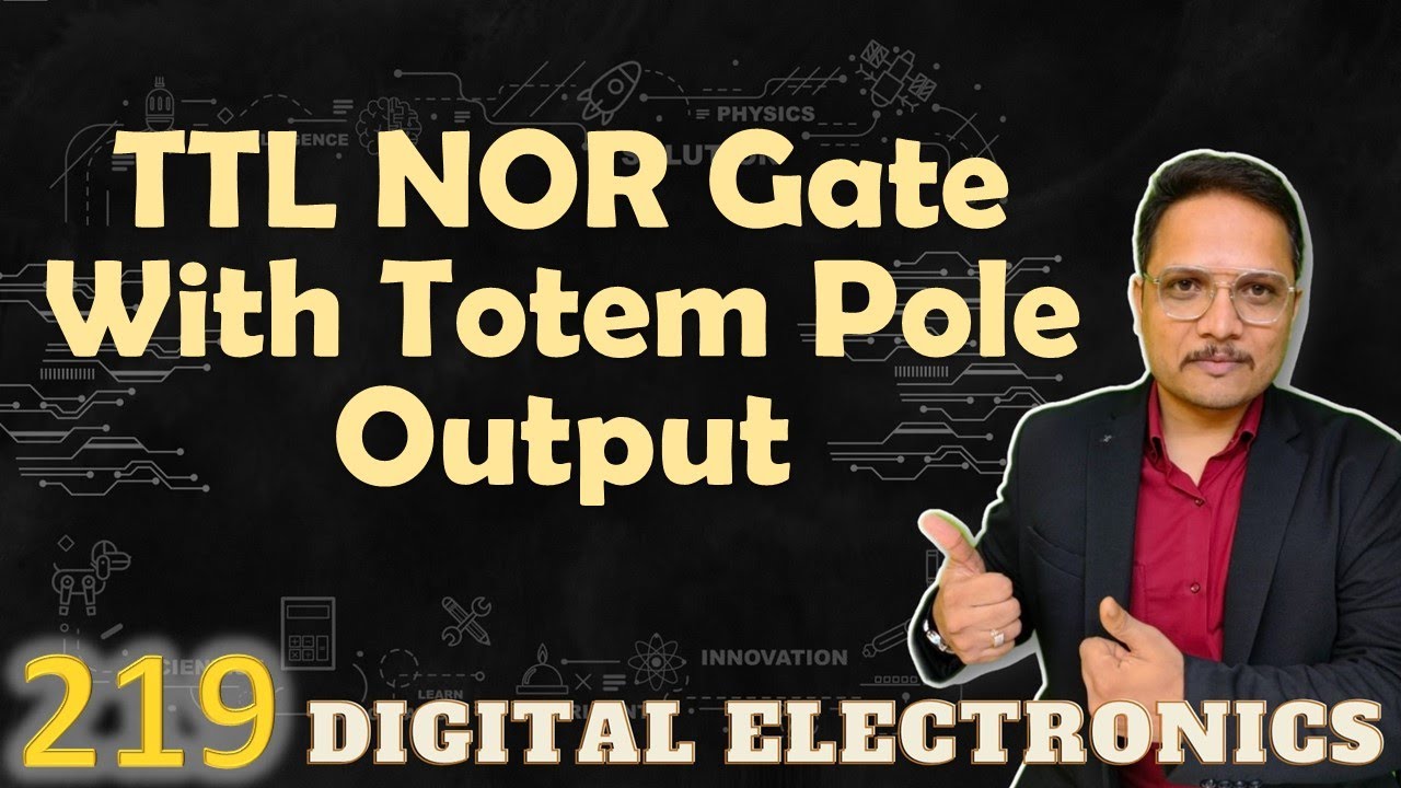 TTL NOR Gate with Totem Pole Output: Circuit and Working