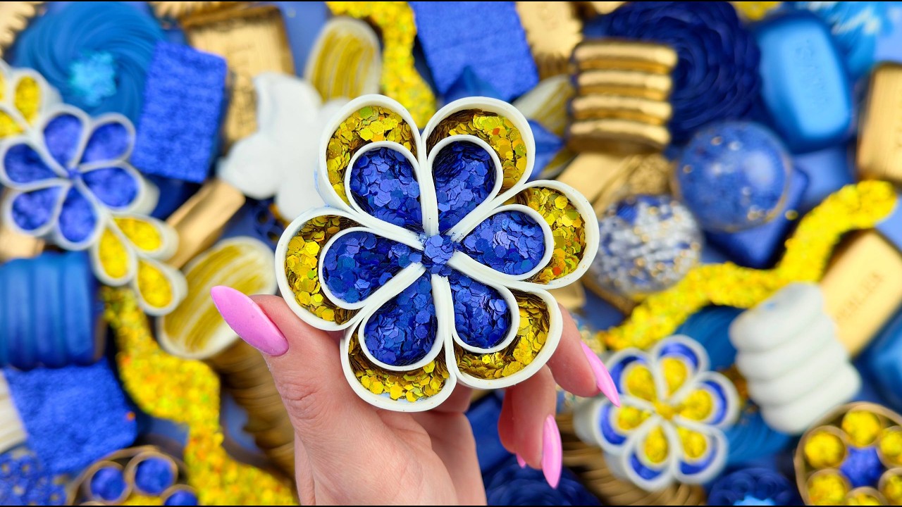 ASMR І Compilation set★ASMR SOAP★Crushing soap★Cutting soap cubes★FOAM&GLITTER&STARCH★