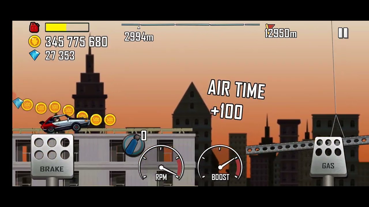 Hill Climb Racing - Construction/Fast Car 6788m (WR)