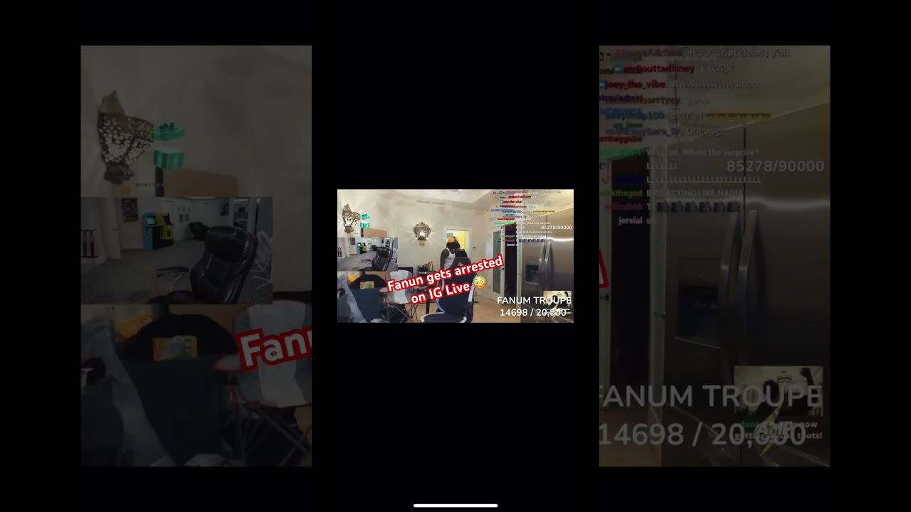 Fanum gets arrested on IG Live #fanum #fanumtv #fanumlive #fanumstream