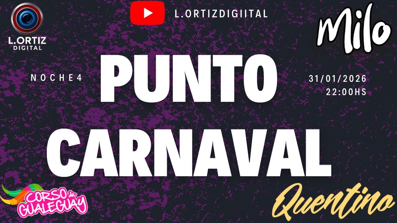 🎭 Corso de Gualeguay EN VIVO | Noche 4 –  Carnaval MILO 2026 | Full HD