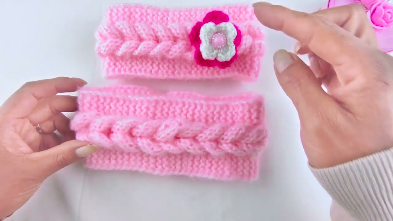 Diadema para Niña PASO A PASO Fácil de tejer - How to Knit Headband
